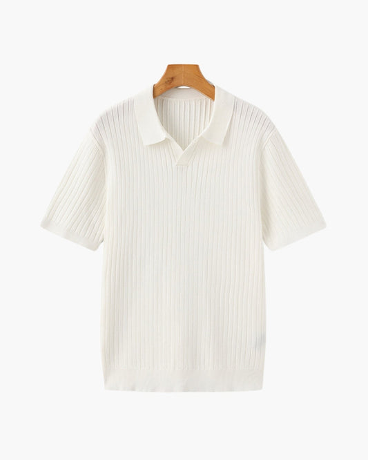 Florence - Polo de algodão canelado